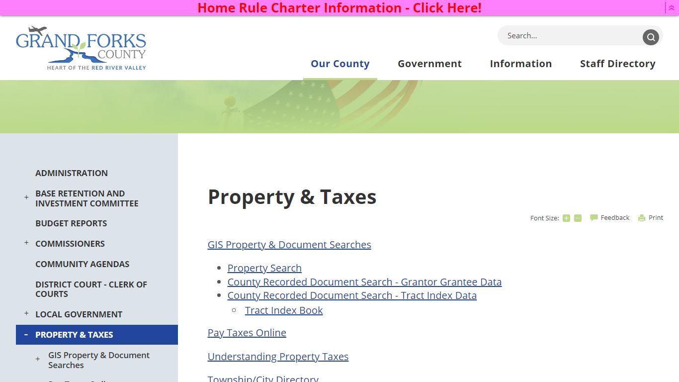 Property & Taxes | Grand Forks County, ND - North Dakota